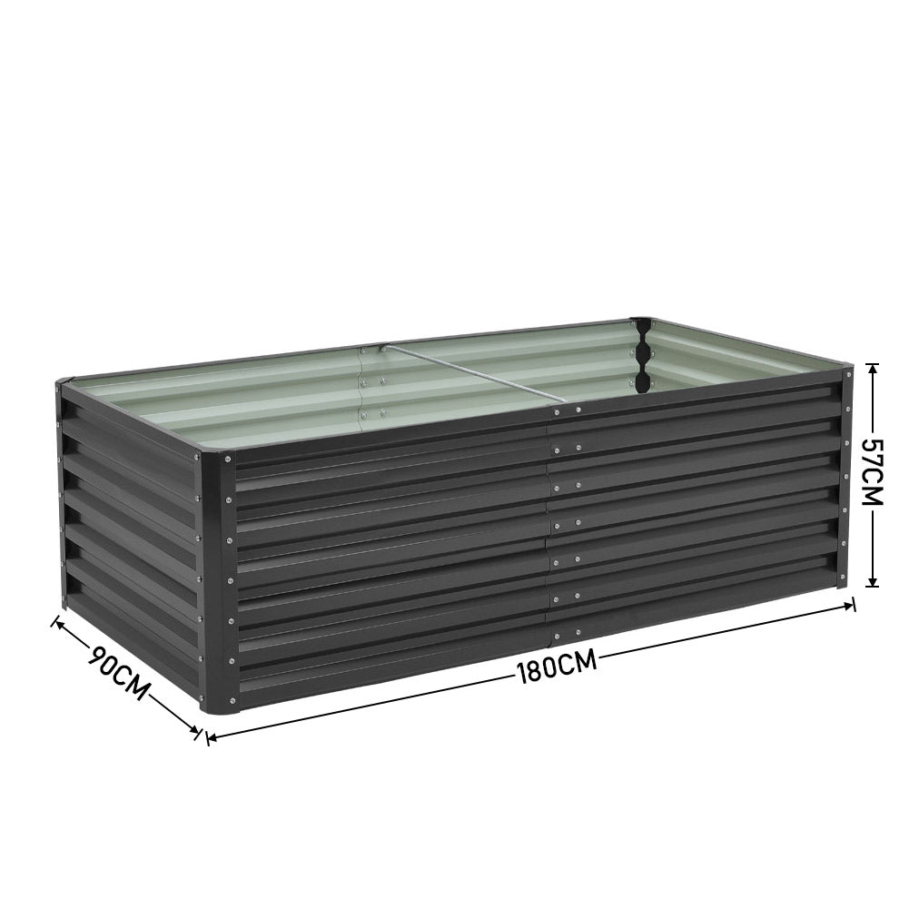 Dimensions of galvanized steel raised garden bed – full size specifications for outdoor gardening