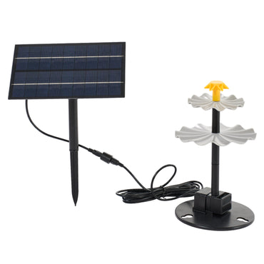 Adjustable Solar-Powered Water Fountain Pump Garden Decor Nozzles