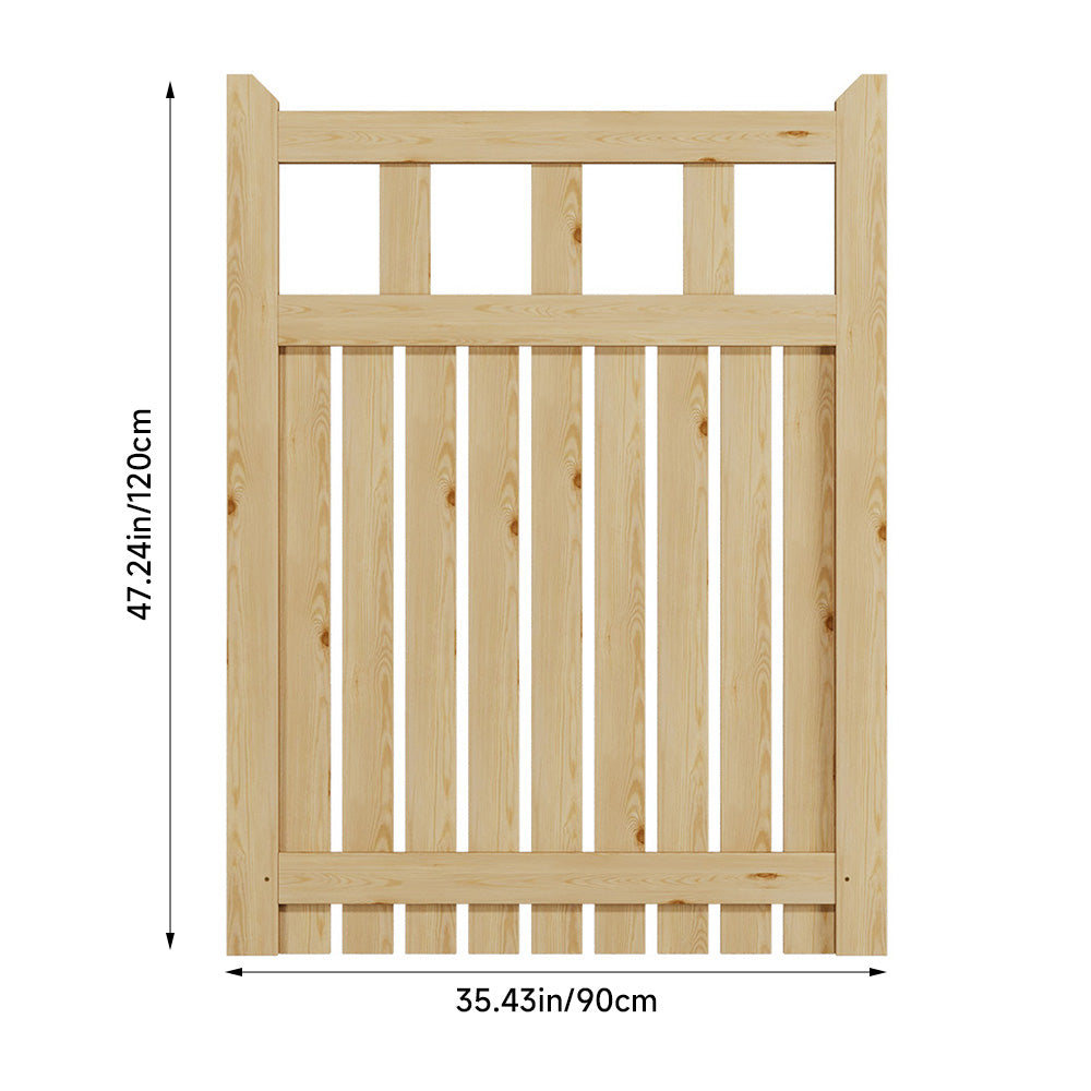 Spruce Wood Garden Gate Natural Wooden Gate with T Hinges & Bolt