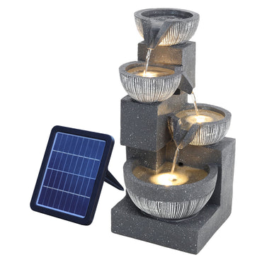 Garden Solar Nature Fountain with LED