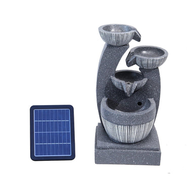 Water Fountain Rockery Decoration Solar Powered for Outdoor Decoration Fountains Living and Home