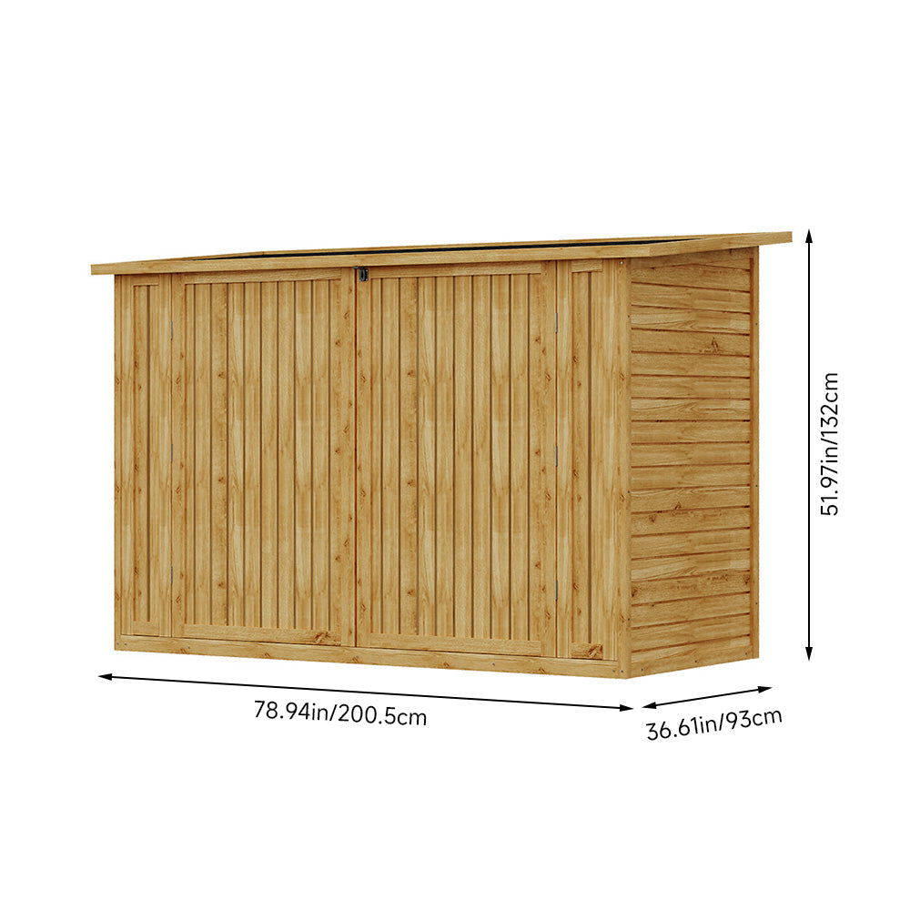 Wooden Garden Storage Shed Durable Weatherproof