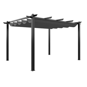 13x10ft Aluminium Garden Gazebo Adjustable Canopy Waterproof Patio Shade Shelter