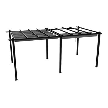 20x10ft Aluminium Gazebo Adjustable Canopy Waterproof Garden Patio Shade Shelter