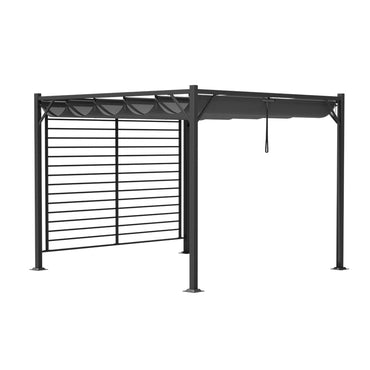 10x9ft Pergola Gazebo Privacy Panels Waterproof Canopy Garden Patio Shade