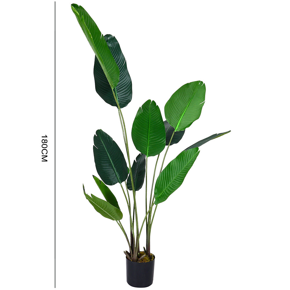 180cm Height Artificial Banana Tree Faux Plant Realistic Indoor Home Office Decor