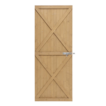 Flat Top Pine Wood Garden Gate Kit Pressure Treated with T Hinges & Lock