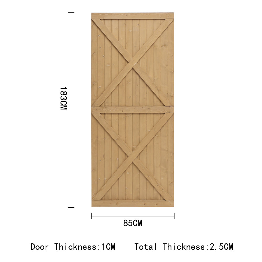 Flat Top Pine Wood Garden Gate Kit Pressure Treated with T Hinges & Lock