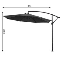 3M Garden Octagon Cantilever Parasol Umbrella with Base