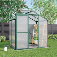 4x6ft Walk-in Greenhouse without Base in Backyard Garden – Ideal for Home Plant Growing