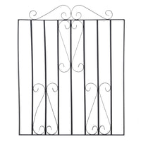 Black Arched Top Lockable Rust Resistant Iron Garden Gate
