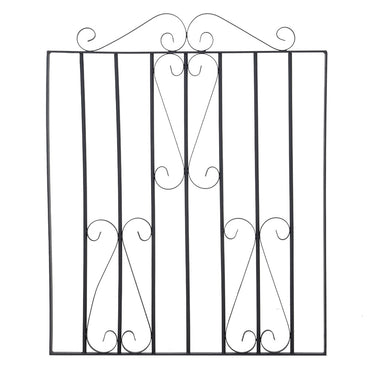 Black Arched Top Lockable Rust Resistant Iron Garden Gate