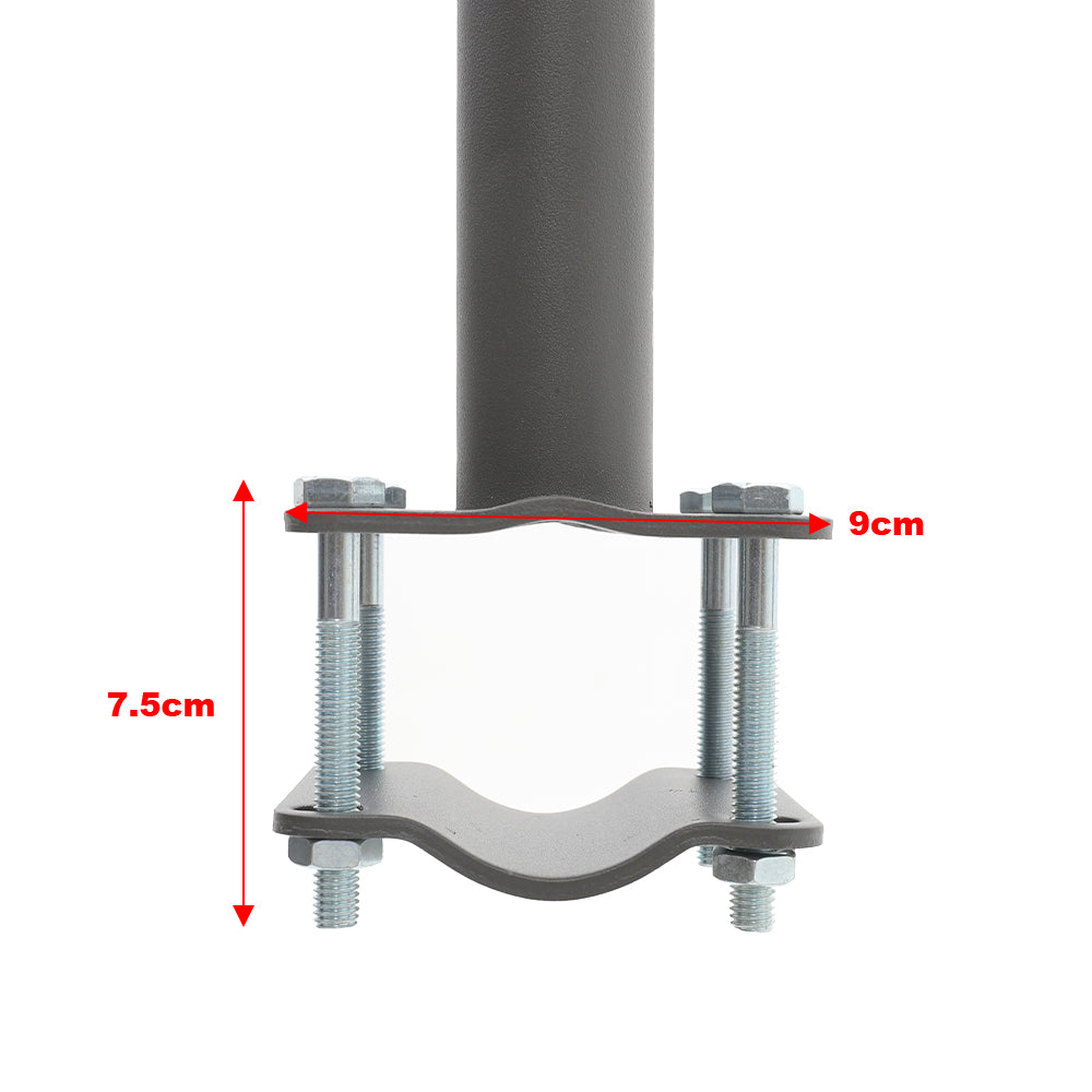 Close-up of Retractable Mechanism and Handle – 300x140cm Dark Grey Privacy Side Awning