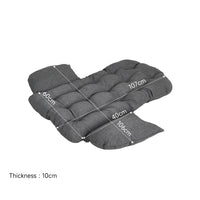 Black Rattan Patio Swing Chairs with Stand and Cushion