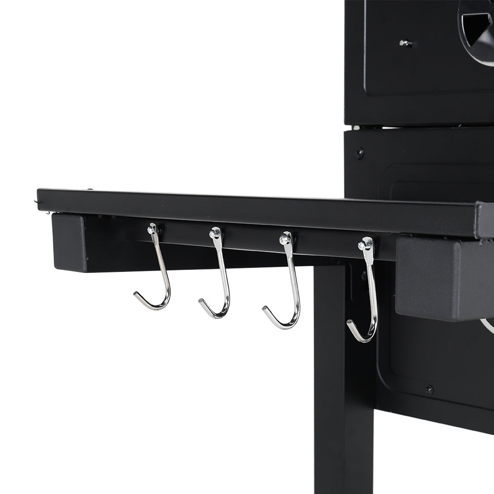 Side Hooks for BBQ Tools on Charcoal Grill Shelf | Handy Storage for Tongs, Brushes and Utensils