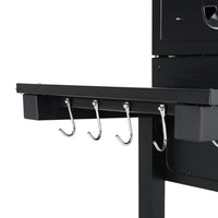Side Hooks for BBQ Tools on Charcoal Grill Shelf | Handy Storage for Tongs, Brushes and Utensils