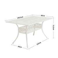 Garden Aluminium Patio Table and Seater Set