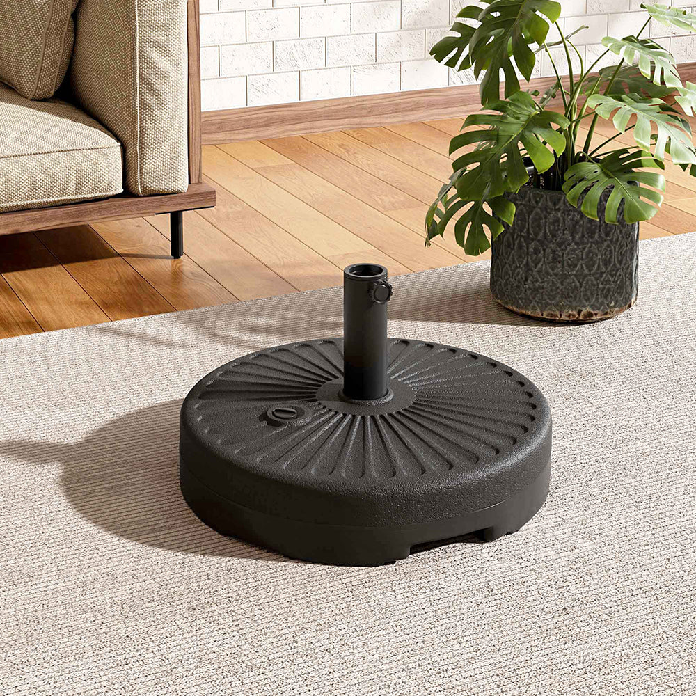 Daisy Pattern Fillable Parasol Base Heavy Duty Parasol Stand