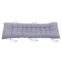Grey Comfy Lounge Cushion Extra Thick Padding on white background - Comfortable and weather-resistant cushion for lounge chairs and seats