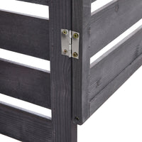 detail of wooden double door panel and latch design on 6x3ft garden bin shed