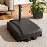 Heavy Duty Parasol Base with Wheels Fillable Parasol Stand