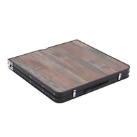 Portable Camping Table Set Fully Folded – Suitcase Style with Integrated Handle