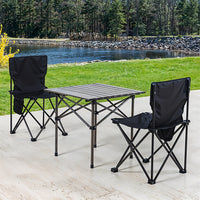 Lightweight Portable Table and Chair Set for Outdoor Picnic - Easy to set up and ideal for camping or beach trips