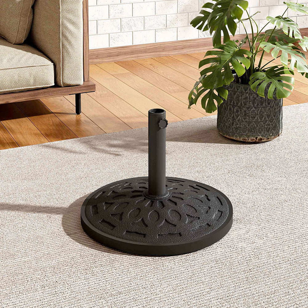 Durable Resin Parasol Base Weather Resistant Garden Parasol Stand