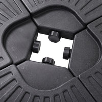 HDPE Water-or-Sand-Filled Parasol Base Cantilever Parasol Stand