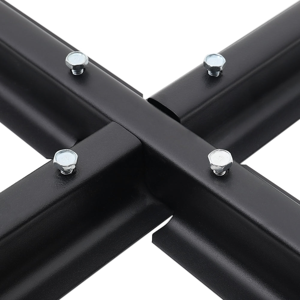 Black Metal Free Standing Parasol Umbrella Cross Base