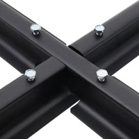 Black Metal Free Standing Parasol Umbrella Cross Base