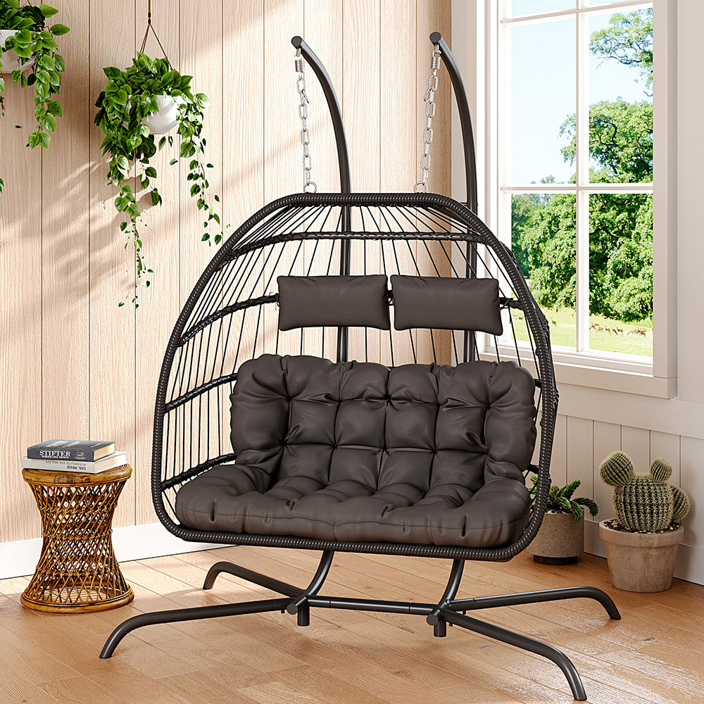 Garden Swing 2-Seater Egg Chair
