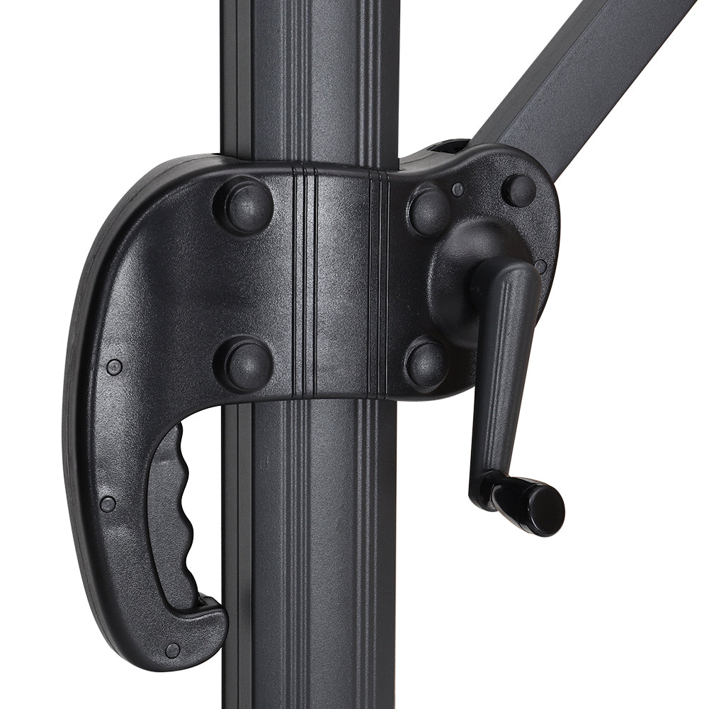 3M Garden Steel Square Cantilever Parasol Umbrella