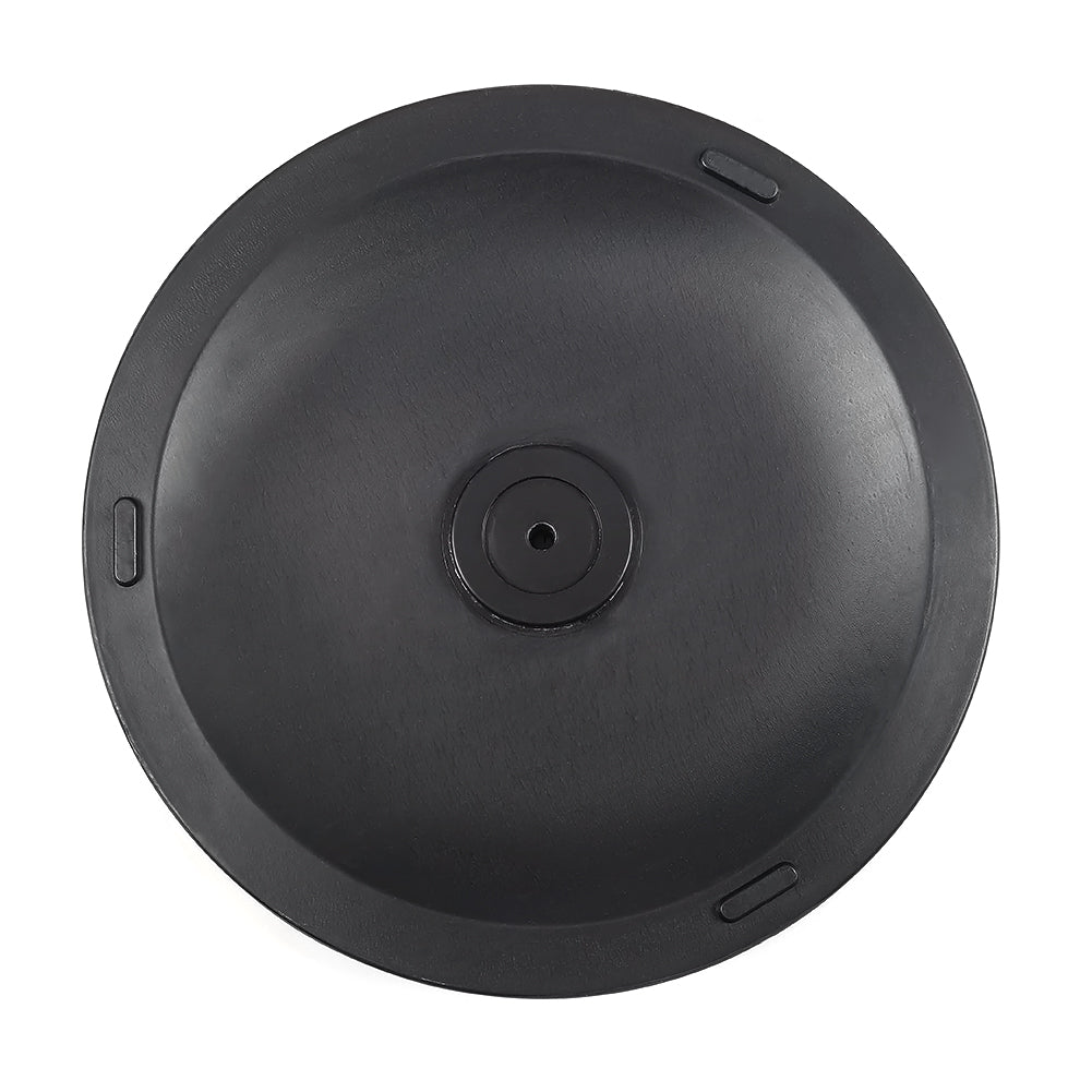 Vintage Freestanding Cement Parasol Base with Floral Pattern