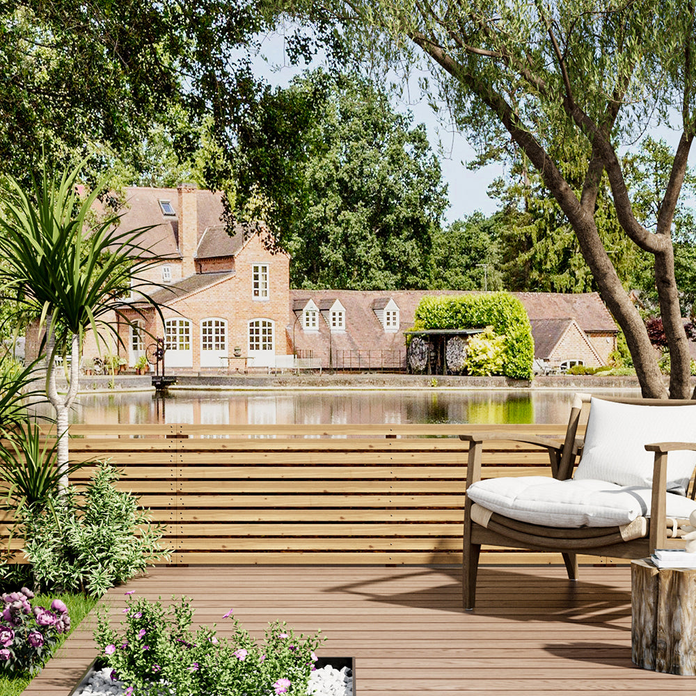 Wood Garden Privacy Fence Outdoor Screen Panel