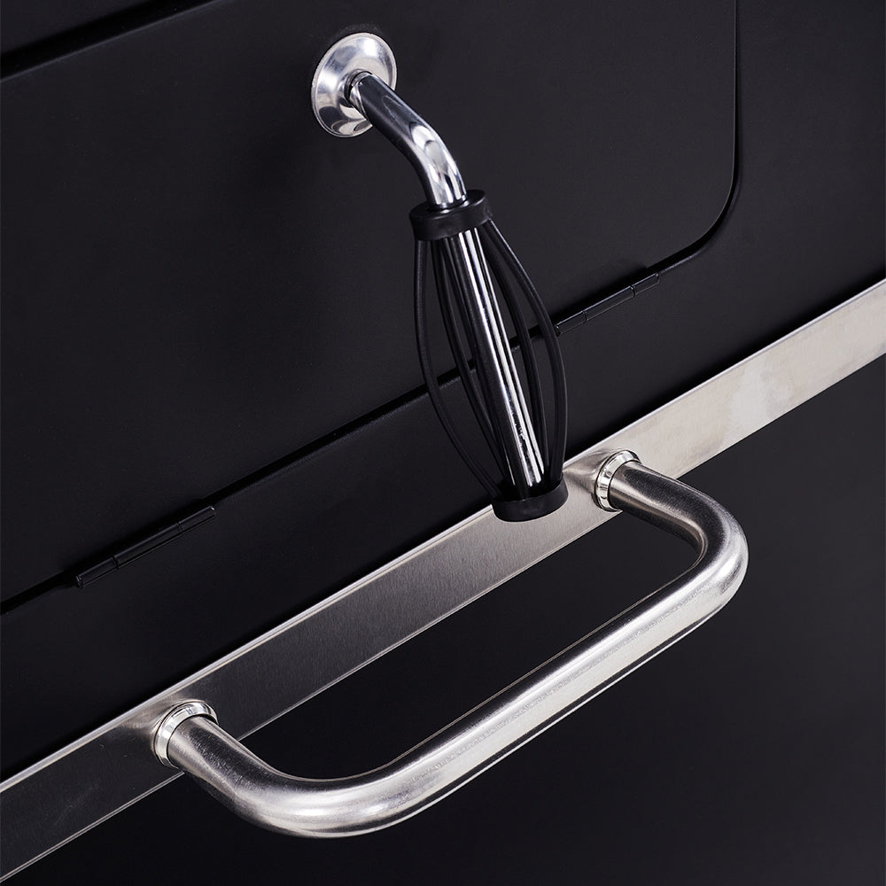 Crank Handle for Air Ventilation on Outdoor Charcoal Grill – Adjustable Airflow for Heat Regulation