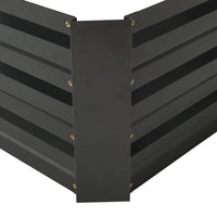 External corner view of rectangular galvanized steel planter box – reinforced design for long-lasting outdoor use