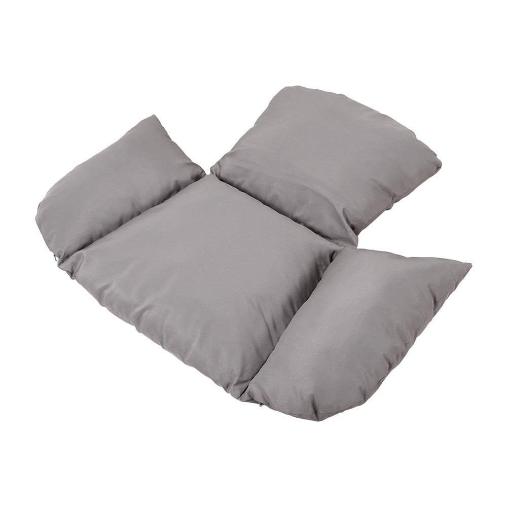Grey Garden Swing Chair with Stand and Cushion