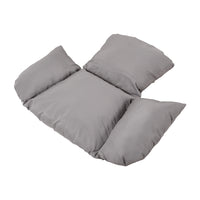 Grey Garden Swing Chair with Stand and Cushion