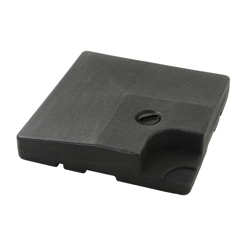 Black Fillable Cantilever Parasol Umbrella Stand Set