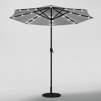 3M Octagon Garden Parasol Umbrella with LED