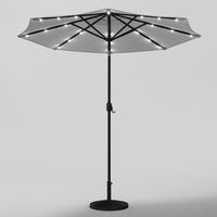 3M Octagon Garden Parasol Umbrella with LED