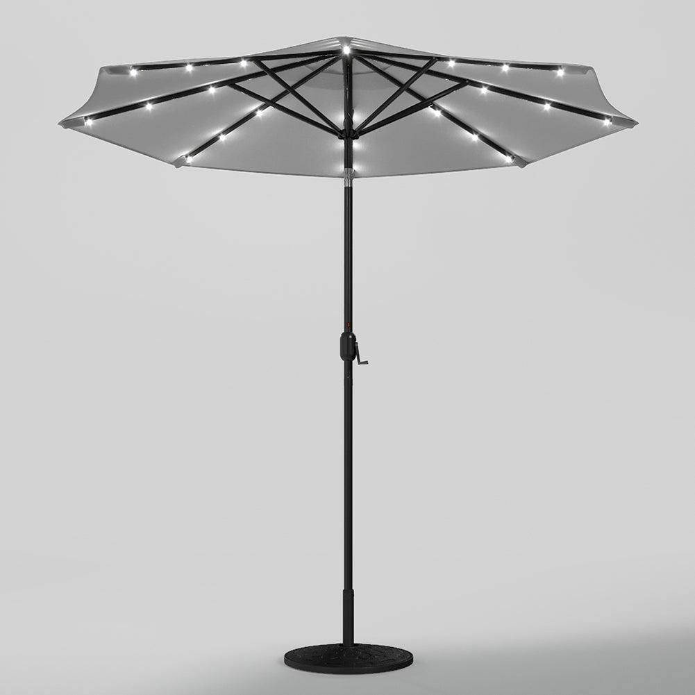 3M Octagon Garden Parasol Umbrella with LED