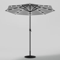 3M Octagon Garden Parasol Umbrella with LED