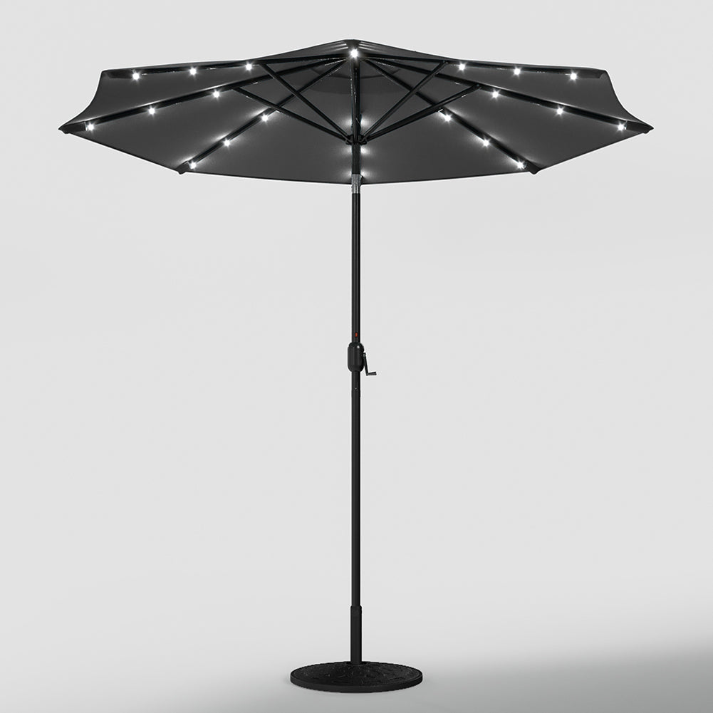 3M Octagon Garden Parasol Umbrella with LED