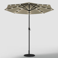 3M Octagon Garden Parasol Umbrella with LED