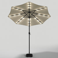 3M Octagon Garden Parasol Umbrella with LED