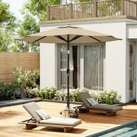 3M Octagon Garden Parasol Umbrella with LED