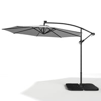 3M Garden Octagon Cantilever Parasol Umbrella with LED
