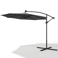 3M Garden Octagon Cantilever Parasol Umbrella with LED